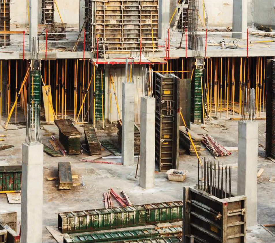 Construction site formwork